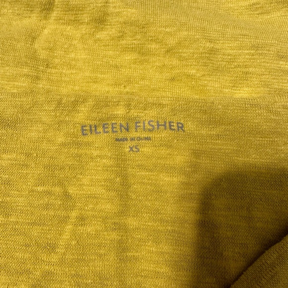 Eileen Fisher Yellow Hemp and Cotton MIDI Dress Sz XS - Picture 4 of 5